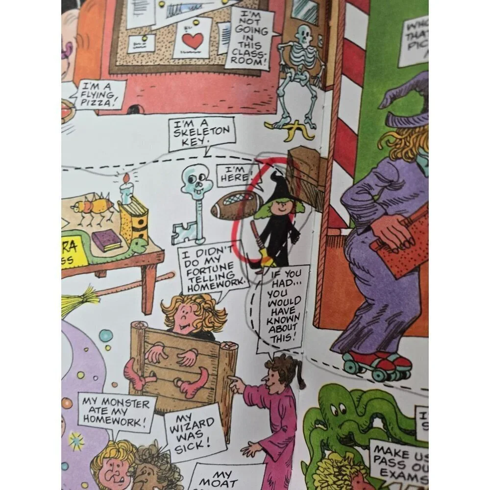 Vintage 90s Where's Wendy the Witch Search and Find Book